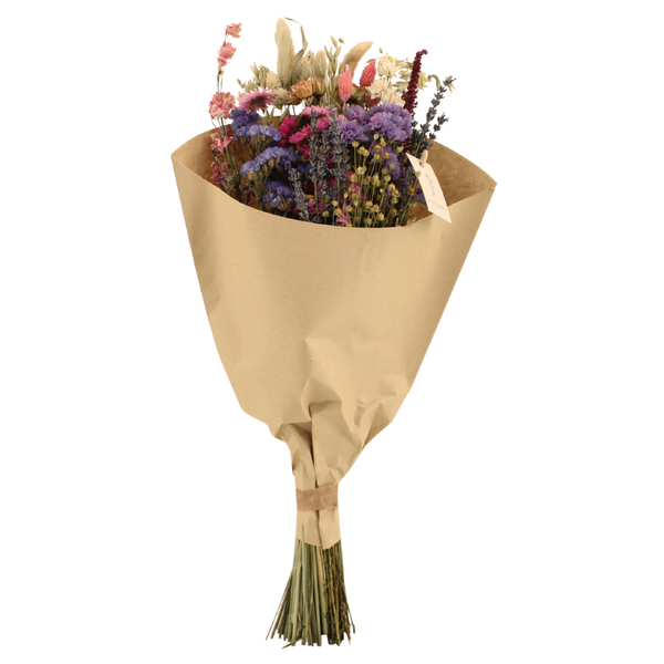 Fleurs séchées Bouquet des Champs Rose - Ø20cm - ↕50cm