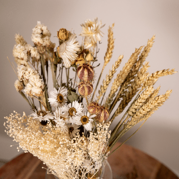Fleurs séchées Bouquet des Champs Naturel - Ø15cm - ↕35cm