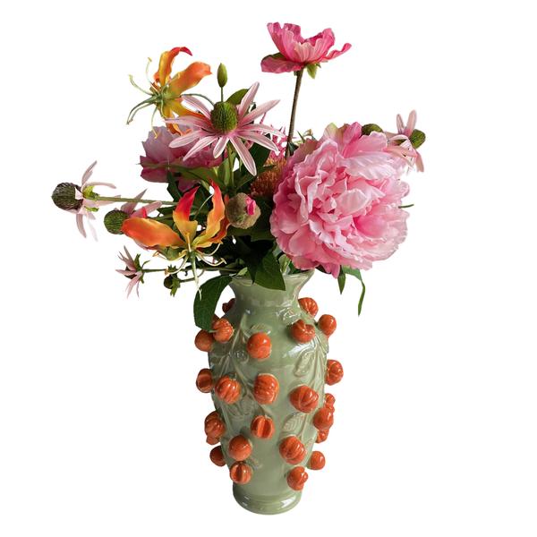 Fleurs artificielles - Bouquet L - Rose Pétillant - 80cm