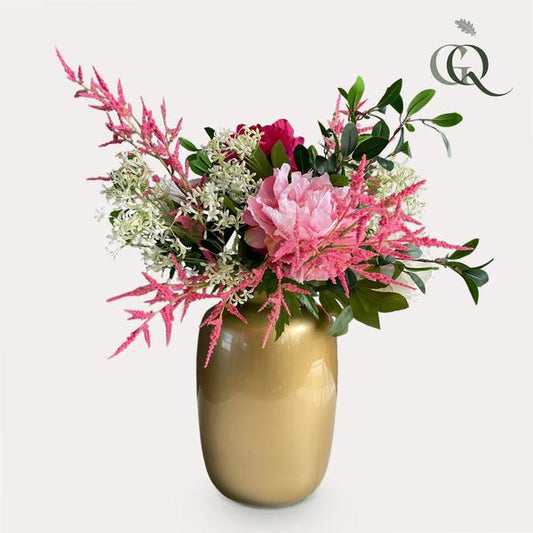 Fleurs artificielles - Bouquet L - Rose Brillant - 80cm