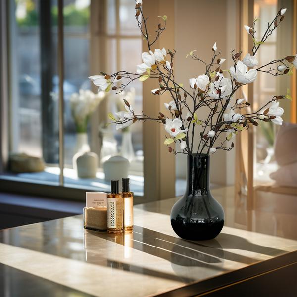 Fleurs artificielles Solo - Crème - Branches de Magnolia - x 4 - 105cm