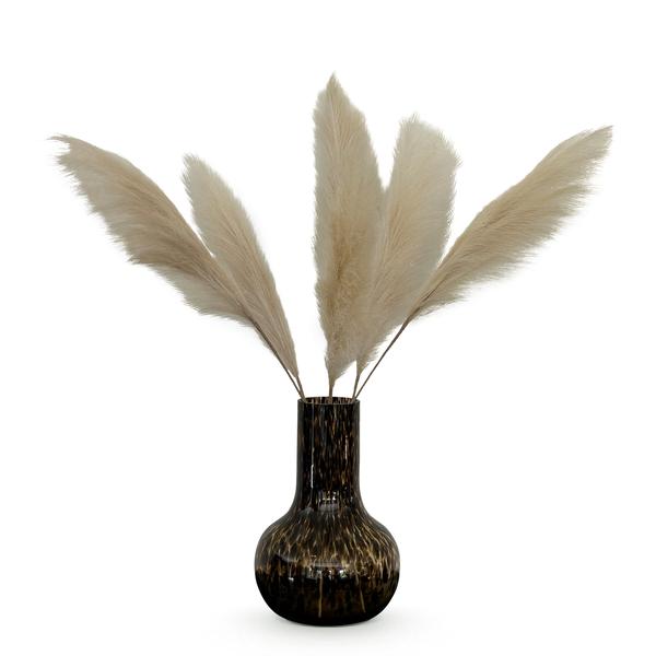 Fleurs artificielles Solo - Crème - Plumes de Pampas - x 6 - 115cm