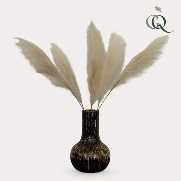 Fleurs artificielles Solo - Crème - Plumes de Pampas - x 6 - 115cm