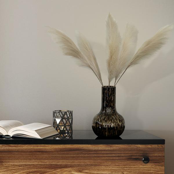 Fleurs artificielles Solo - Crème - Plumes de Pampas - x 6 - 115cm