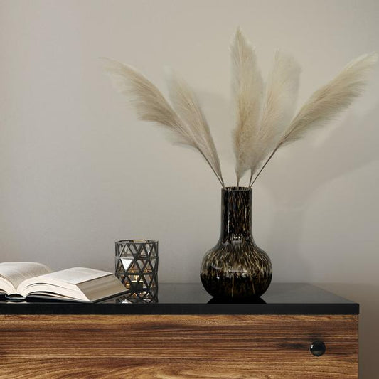 Fleurs artificielles Solo - Crème - Plumes de Pampas - x 6 - 115cm