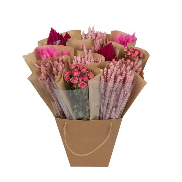 Fleurs séchées - Mono Mix séché - Rose - ↕50cm