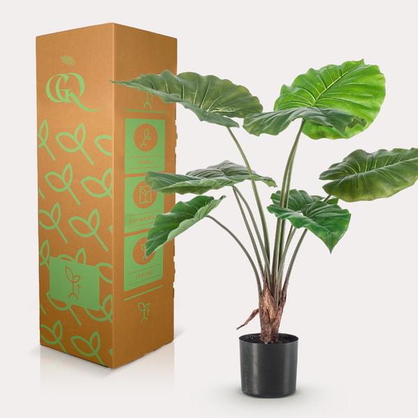Plante artificielle - Alocasia - Oreille d'éléphant - 70 cm