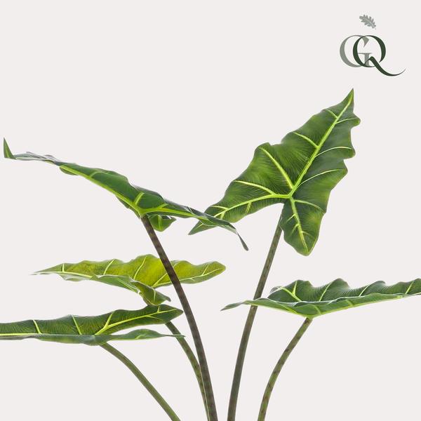 Plante artificielle - Alocasia Frydek - Oreille d'éléphant - 80 cm