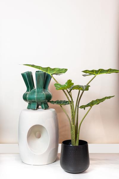 Plante artificielle - Alocasia Frydek - Oreille d'éléphant - 80 cm