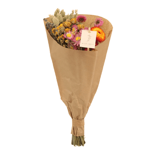 Fleurs séchées Bouquet Champ Multi - Ø15cm - ↕35cm