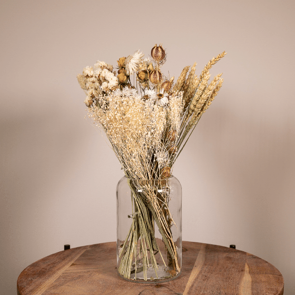 Fleurs séchées Bouquet des Champs Naturel - Ø15cm - ↕35cm
