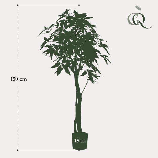 Plante artificielle - Pachira Aquatica - Arbre à argent - 150 cm