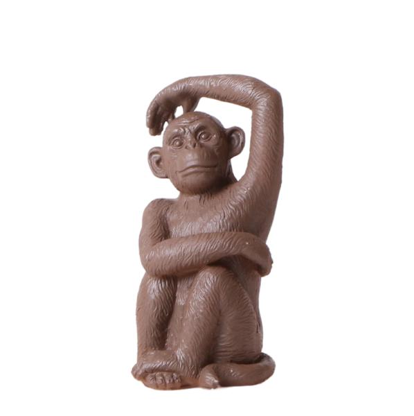 Maison Colibri | Ornement - Statue déco Singe Assis - Marron