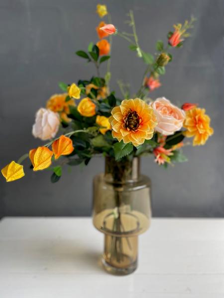 Fleurs artificielles - Bouquet L - Jolie Orange - 80cm