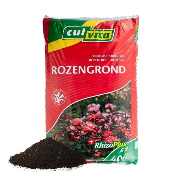 Culvita - Terreau pour roses 40 litres - terreau adapté aux roses - avec amendement pour racines RhizoPlus