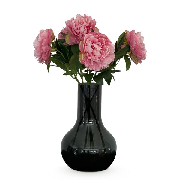 Fleurs artificielles Solo - Rose clair - Pivoines - x 5 - 65cm