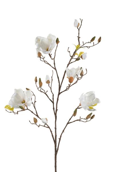 Fleurs artificielles Solo - Crème - Branches de Magnolia - x 4 - 105cm