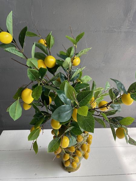 Fleurs artificielles - Bouquet L - Lemon Glow - 80cm