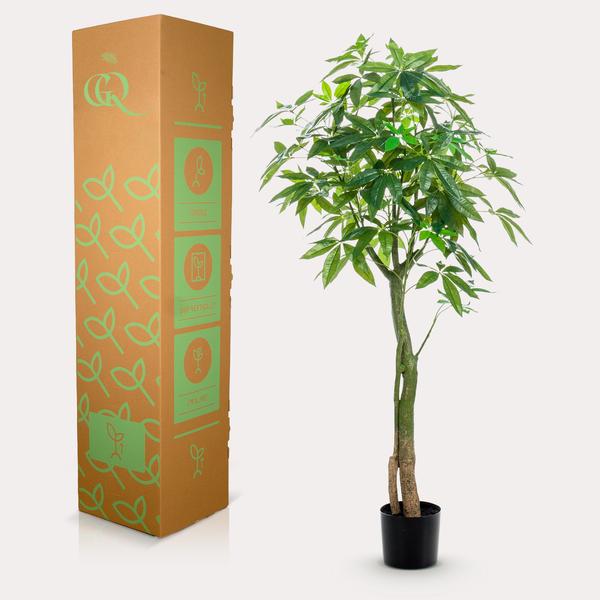 Plante artificielle - Pachira Aquatica - Arbre à argent - 150 cm