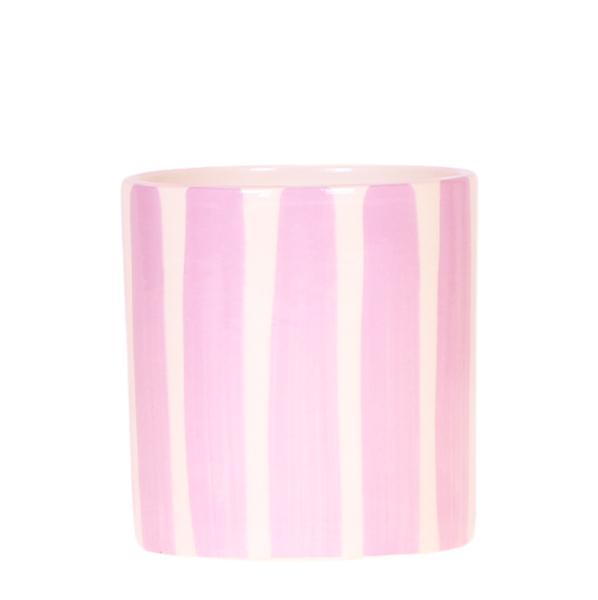 Kolibri Home | Painted stripe - Pink - Ø9cm