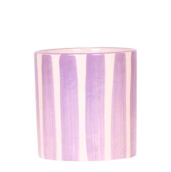 Kolibri Home | Painted stripe - Lilac - Ø9cm