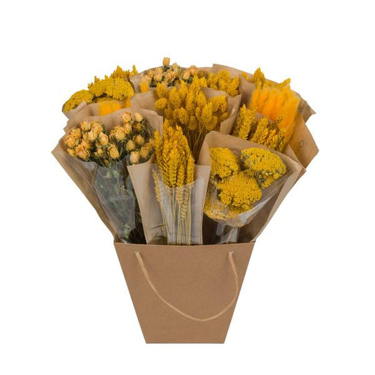 Fleurs séchées - Mono Mix séché - Jaune - ↕50cm