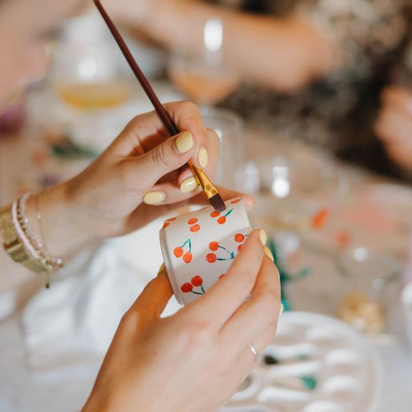 Kolibri Creatives | Verfpakket voor het schilderen van 4 bloempotten | voor minimaal 4 personen | Beginnende artiest (pakket S)