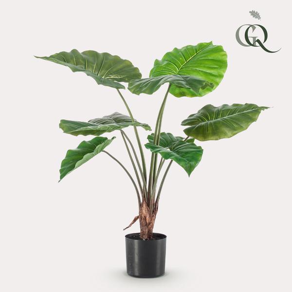 Plante artificielle - Alocasia - Oreille d'éléphant - 70 cm