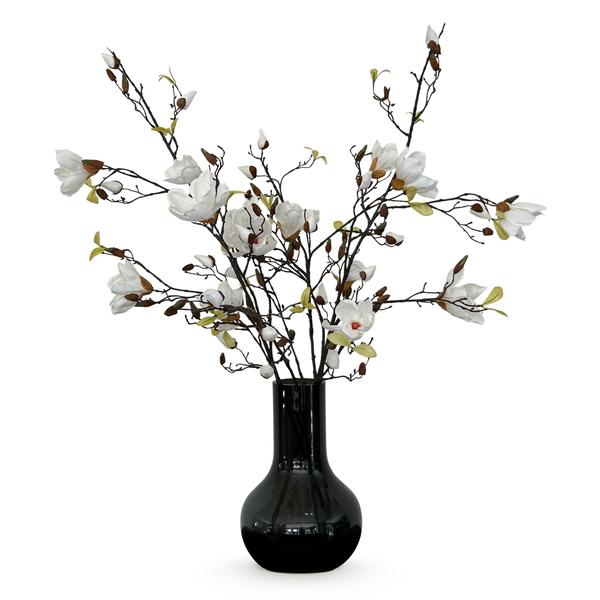 Fleurs artificielles Solo - Crème - Branches de Magnolia - x 4 - 105cm