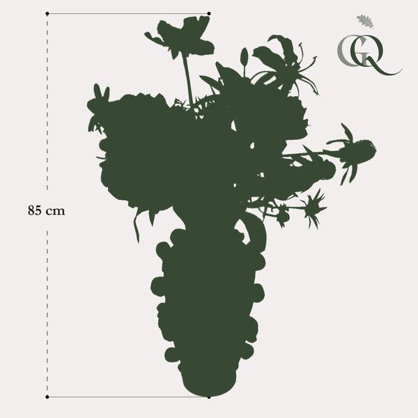 Fleurs artificielles - Bouquet L - Rose Pétillant - 80cm