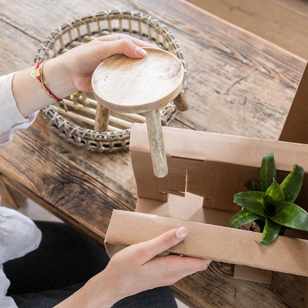 Maison Colibri | Support à plantes - Réhausse à plantes en bois Ø12cm