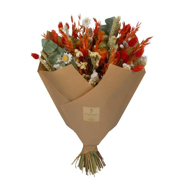 Fleurs séchées - Bouquet Classique - Orange - ↕60cm