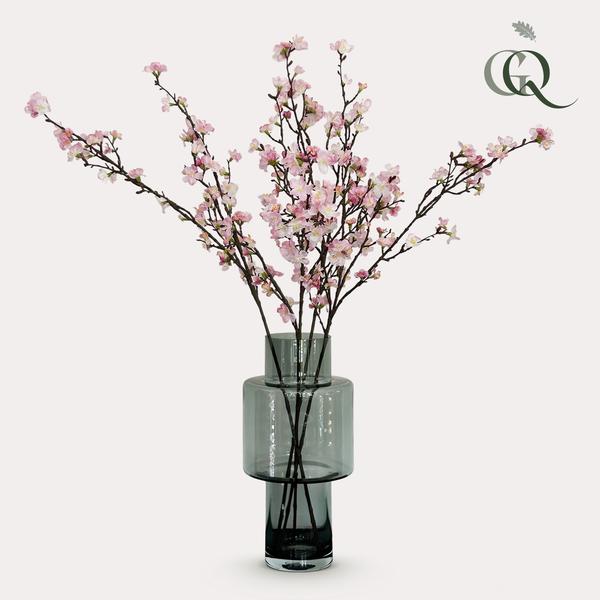 Fleurs artificielles Solo - Rose - Fleur de Cerisier du Japon - x 4 - 95 cm