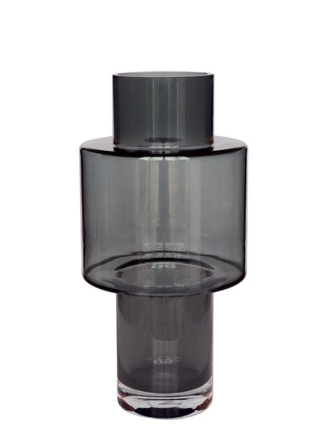 Vase verre Juba M - H40 W20 - Gris