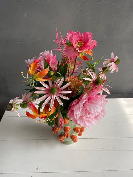 Fleurs artificielles - Bouquet L - Rose Pétillant - 80cm
