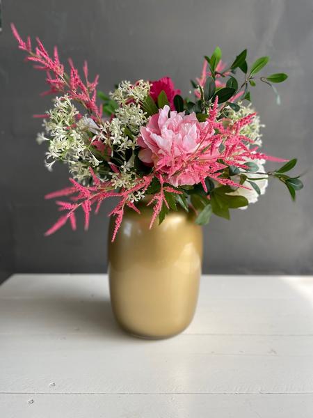 Fleurs artificielles - Bouquet L - Rose Brillant - 80cm