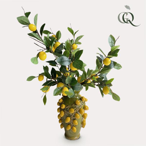 Fleurs artificielles - Bouquet L - Lemon Glow - 80cm