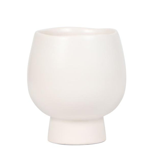 Kolibri Home | Scandic white bloempot - Witte keramieken sierpot - Ø9cm
